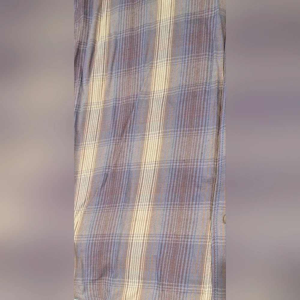 Paige Men's Everett Plaid Button Down Shirt In Toasted Vanilla Size Small - Picture 2 of 8